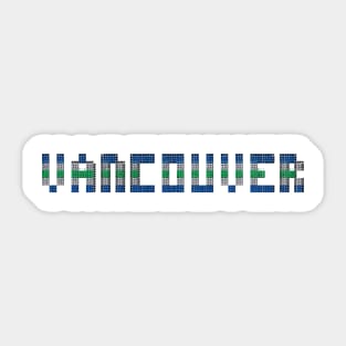 Tiled Pixel Hockey City Vancouver 2017 Sticker